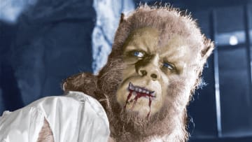 On the set of The Curse of the Werewolf