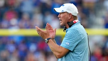 Kansas football head coach Lance Leipold