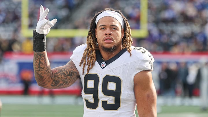 Chase Young had 5.5 sacks for the New Orleans Saints during the 2024 season. Chase Young had 5.5 sacks for the New Orleans Saints during the 2024 season.