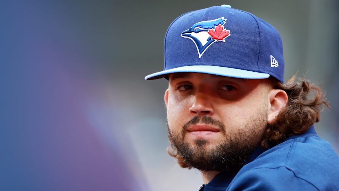 Alek Manoah during a game against the Tampa Bay Rays