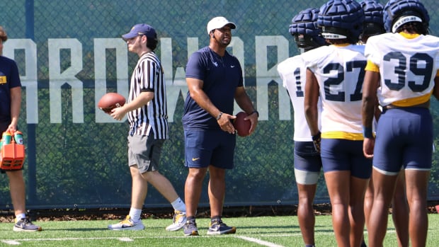 West Virginia University co-defensive coordinator and secondary coach ShaDon Brown.