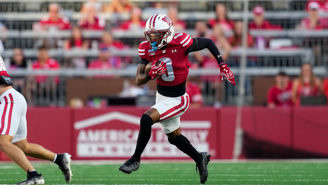 Wisconsin Badgers wide receiver Tyrell Henry 