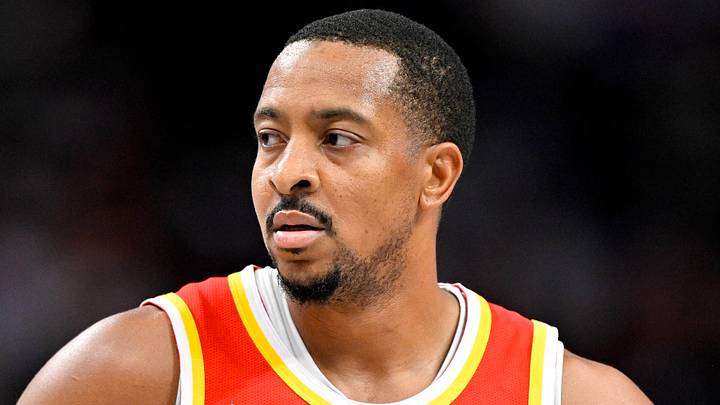 Atlanta Hawks guard CJ McCollum (3) against the Dallas Mavericks at American Airlines Center on Oct. 16, 2026.