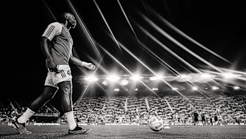 Former Inter Miami defender Kamal Miller warms up before the 2023 U.S. Open Cup final, which the Herons lost to Houston Dynamo, 2-1.