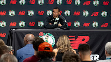 Boston Celtics, Celtics Media Day, NBA Championship, Jayson Tatum, Jaylen Brown, Joe Mazzulla