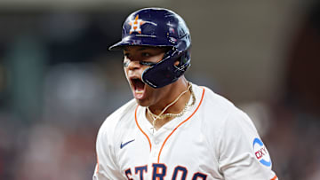 Houston Astros rookie right fielder Cam Smith was pumped up after connecting on a first-pitch single to right field on Thursday. It was Smith's first major-league hit, setting off a raucous crowd at Daikin Park.