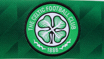 Club Crest - Glasgow Celtic FC MANCHESTER, ENGLAND - MAY 15: The official club badge of Glasgow Celtic FC on a home shirt on May 15, 2024 in Manchester, England. (Photo by Visionhaus) Manchester Prestwich England United Kingdom Copyright: xVisionhausx 776004101