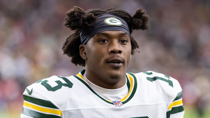 Green Bay Packers wide receiver Dontayvion Wicks.