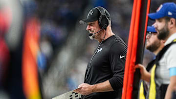 Detroit Lions head coach Dan Campbell watches a play against Minnesota Vikings during the first half at Ford Field in Detroit on Sunday, Jan. 5, 2025.