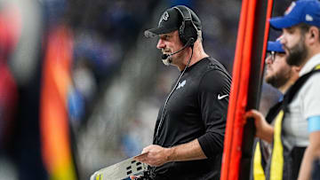 Detroit Lions head coach Dan Campbell watches a play against Minnesota Vikings during the first half at Ford Field in Detroit on Sunday, Jan. 5, 2025.
