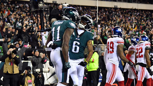 A.J. Brown and DeVonta Smith.