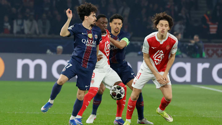 FRANCE-PARIS-FOOTBALL-UEFA CHAMPIONS LEAGUE-PLAY-OFFS-PSG VS MONACO