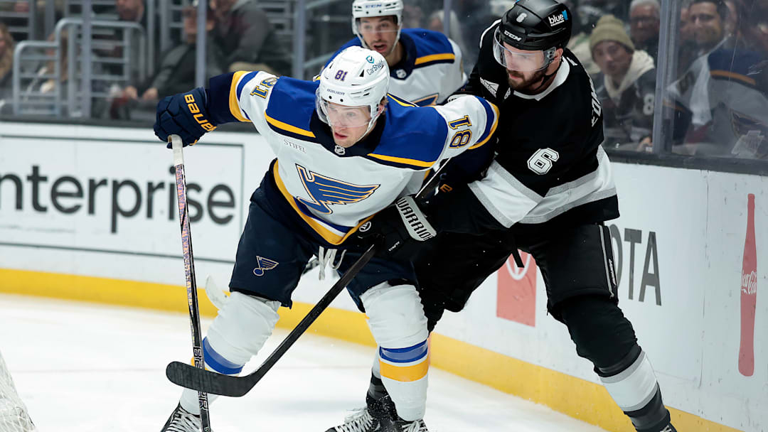 Young St. Louis Blues star winger Dylan Holloway