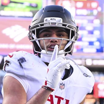 Atlanta Falcons wide receiver Drake London stood out in his strong return
