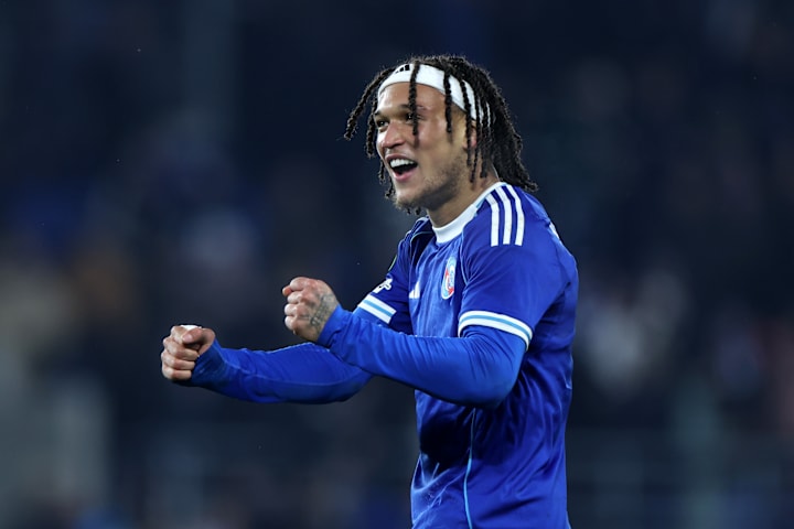 Diego Moreira celebrating.