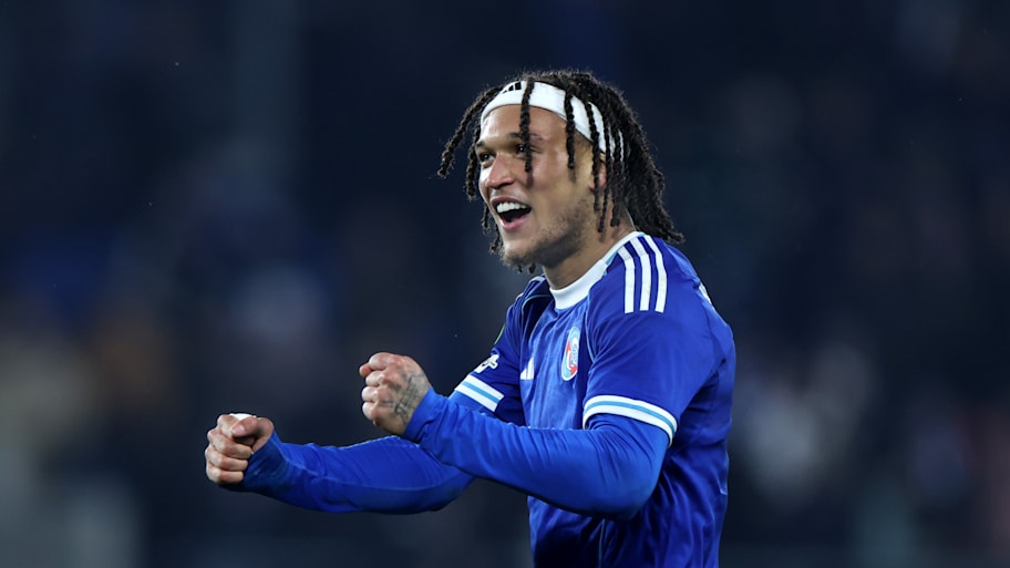 Diego Moreira celebrating.