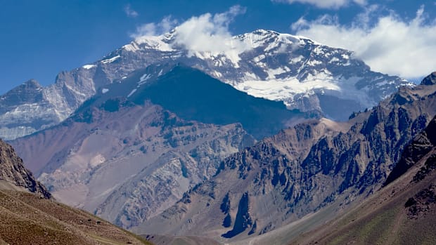 A photo of Aconcagua in South America