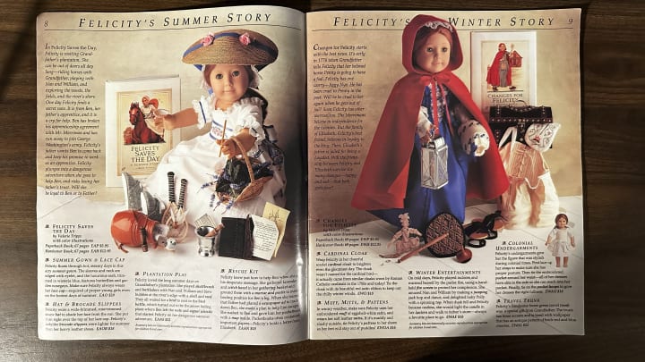 Two Felicity sets from the 1994 Spring catalogue.