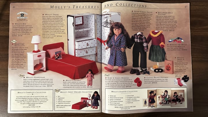 Accessories for Molly as seen in the 1994 Spring catalogue.