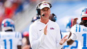 Mississippi Rebels head coach Lane Kiffin
