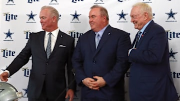 Dallas Cowboys head coach Mike McCarthy, owner Jerry Jones 
