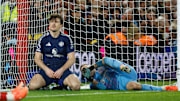 Harry Maguire came closest to forcing an equaliser for Nottingham Forest