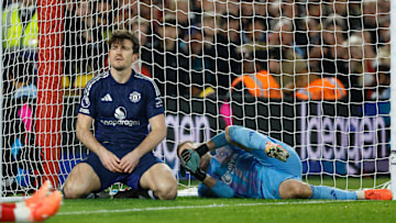 Harry Maguire came closest to forcing an equaliser for Nottingham Forest