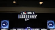 Dec 10, 2024; Dallas, TX, USA; A general view of the set of the MLB Draft Lottery at the Hilton Anatole during the 2024 MLB Winter Meetings. 
