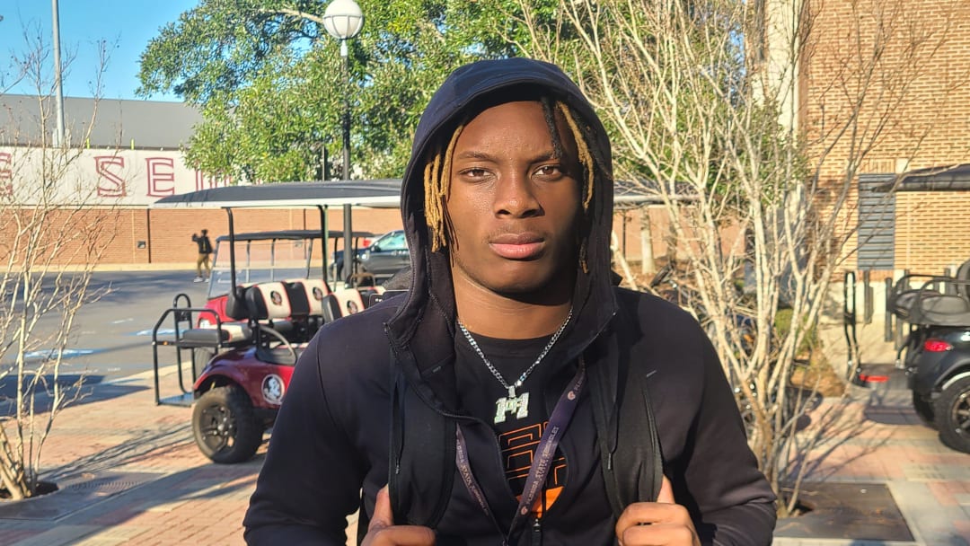 2025 running back prospect Alvin Henderson talks about his recruitment process on Jan. 28, 2023 at FSU's Junior Day.