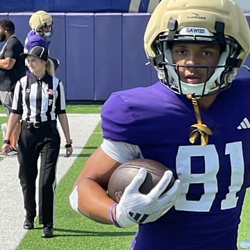Dezmen Roebuck has been a UW fall camp surprise. 