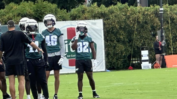 Eagles WR Ainias Smith (No. 82)