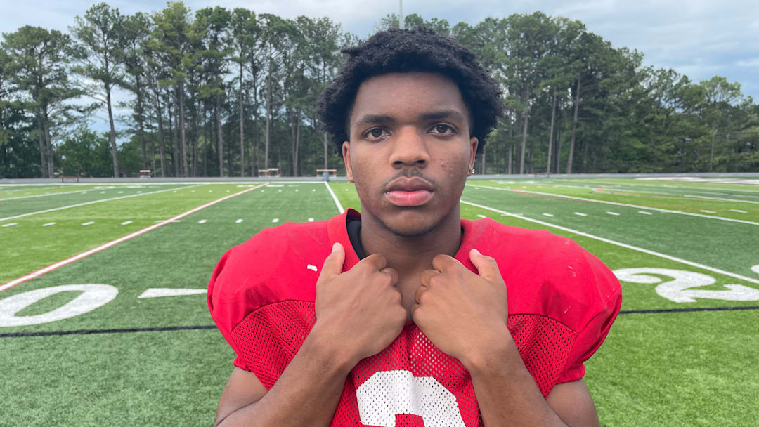 2027 WR and DB Isaac Summey after a Dalton spring practice