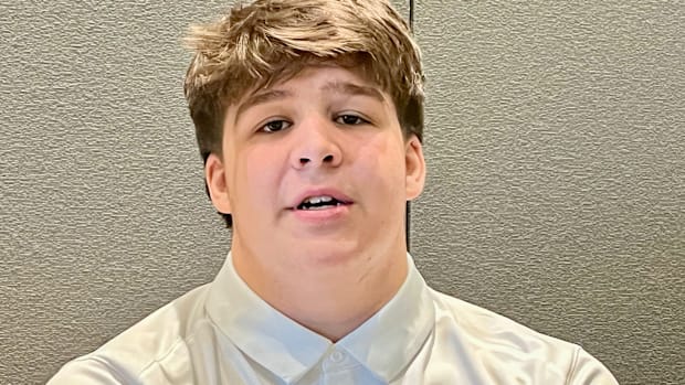 Two-time defending Class 4A wrestling champion Connor Aney is one of the best offensive linemen in the state in 2024.