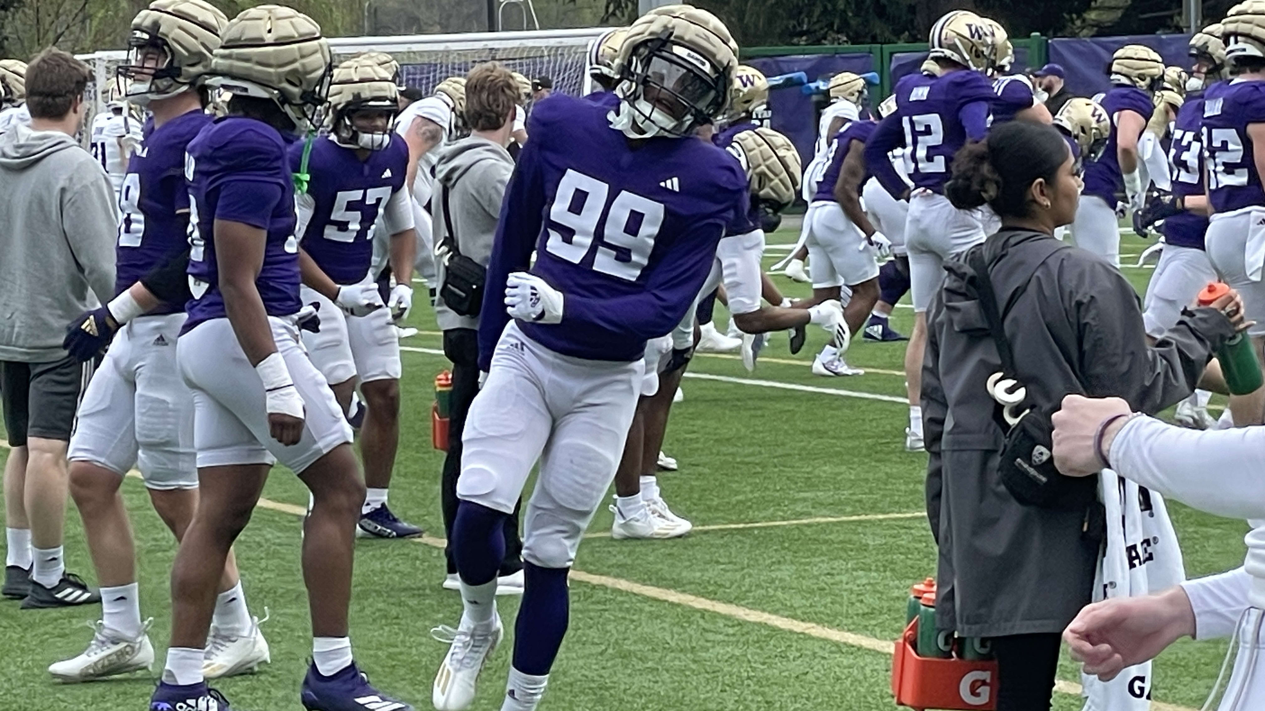 Huskies Try New Practice Venue -- Move Everything to the East Field