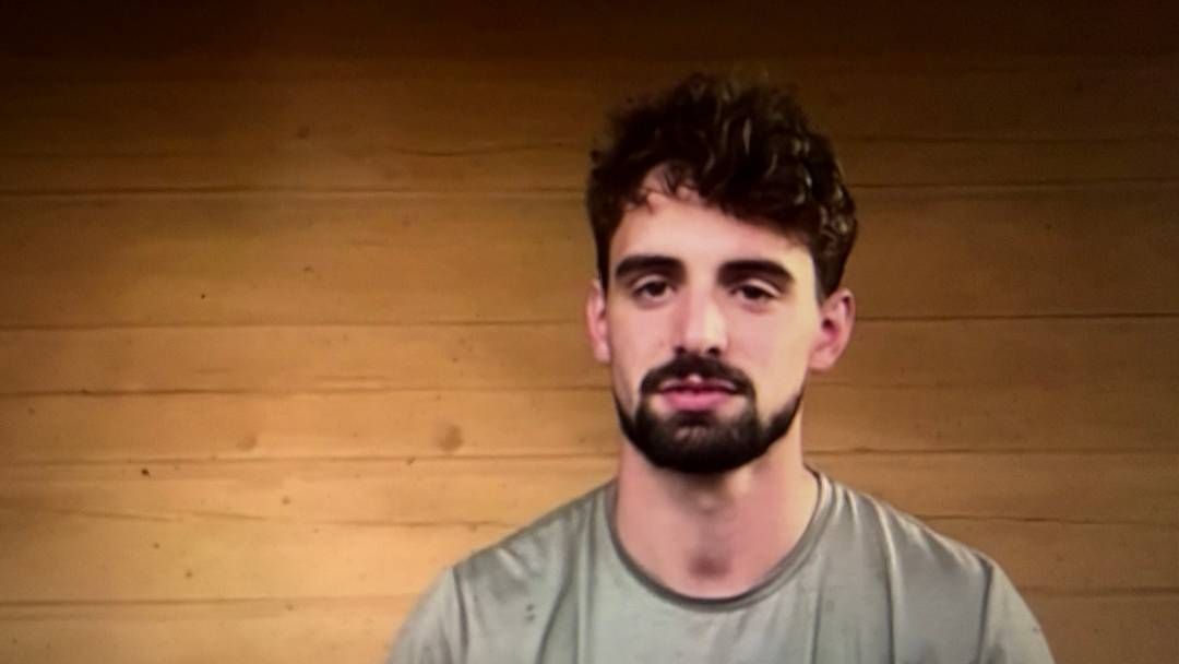 Safety Cole Wisniewski talks to Eagles reporters on Zoom after being drafted in the seventh round.