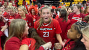 Maryvale Prep lacrosse star Cayden Reese (23), who is headed to College Park to ply lax for the University of Maryland's national powerhouse, lifted the Lions to a huge win on the basketball court, scoring the winning hoop with just 5.4 seconds left to help Maryvale upset Mercy in The Game.