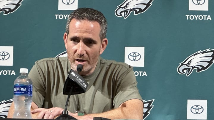 Eagles GM Howie Roseman speaks after trimming the roster to 53 players.