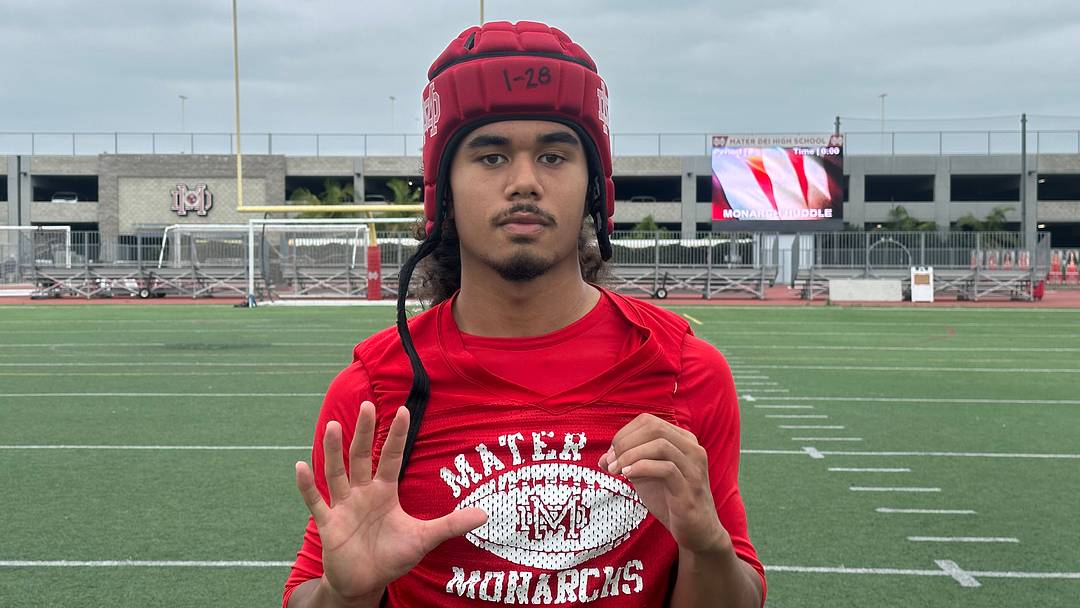 Mater Dei (Calif.) 2028 four-star safety Ace Leutele Mater Dei (Calif.) 2028 four-star safety Ace Leutele
