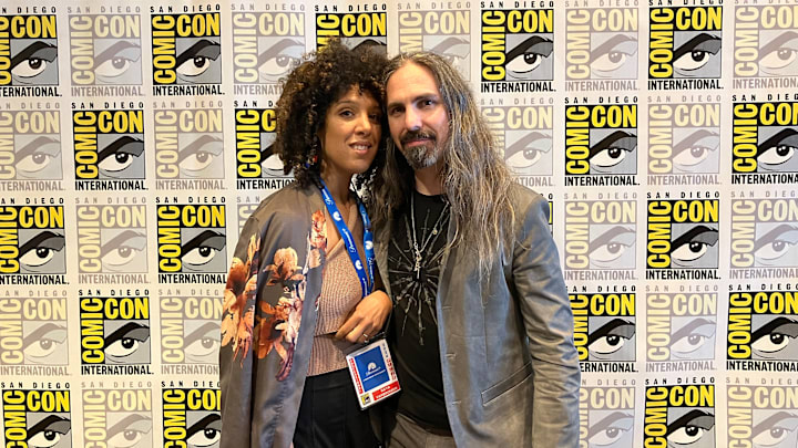 Raya Yarbrough and Bear McCreary at San Diego Comic Con 2024