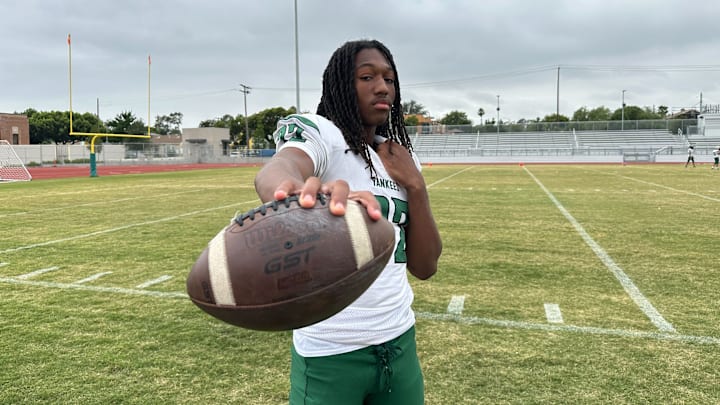 Hamiton High freshman QB Thaddeus Breaux is drawing high praise from head coach Elijah Asante, who claims Breaux is the No. 1 QB in America.