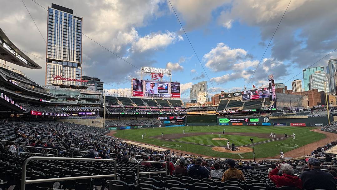 The view of a small crowd for the Sept. 3, 2025 Twins-White Sox game at Target Field. 