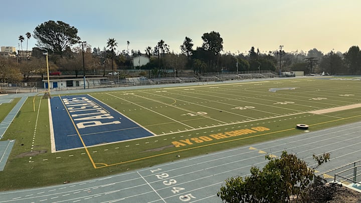 Palisades Charter High School on Friday, Jan. 10, 2025 after the Palisades fire in Los Angeles.