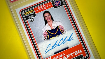 Caitlin Clark 2024 Panini Instant Draft Night Rookie Auto graded by PSA