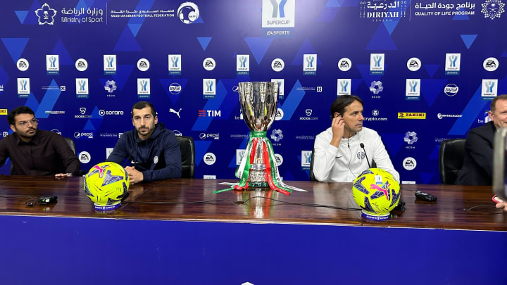 La conferenza nerazzurra a Riyad La conferenza nerazzurra a Riyad