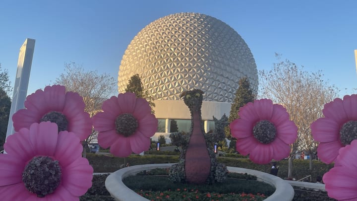 The EPCOT Flower and Garden Festival with Figment in the new garden area. Image courtesy Brian Miller