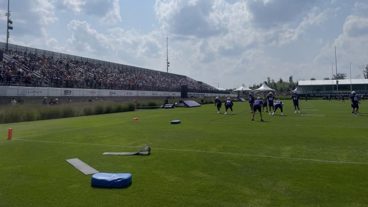 Fans in attendance at Vikings training camp in Eagan.