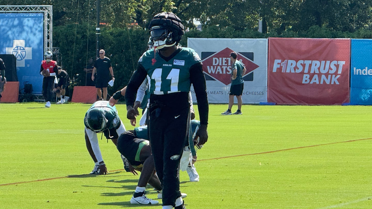 Eagles WR A.J. Brown Claims NFL's Best Receiver Status at Training Camp