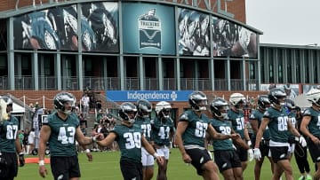 Eagles players prepare for Day 2 of training camp