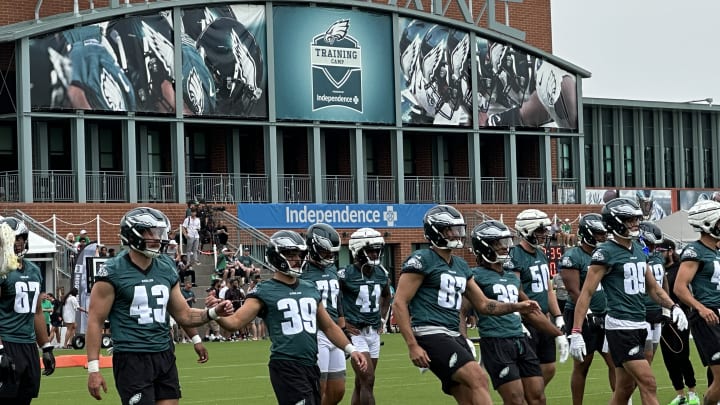 Eagles players prepare for Day 2 of training camp