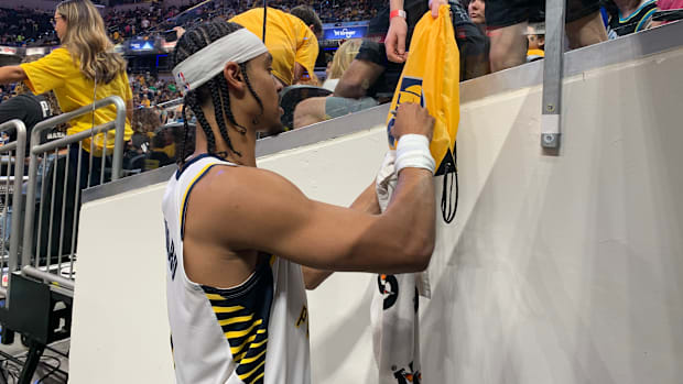 Indiana Pacers guard Andrew Nembhard